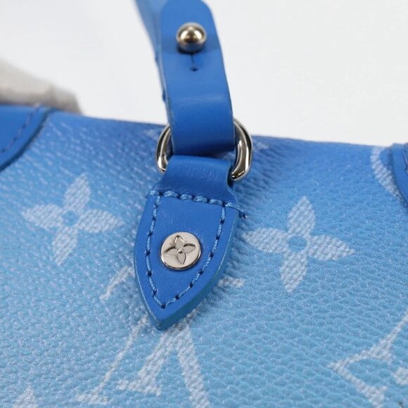 LOUIS VUITTON Monogram Clouds Trunk Necklace Wallet Blue M45440 Auth hk2959M - Picture 10 of 16